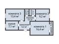 3-бөлмелі пәтер · 60 м² · 3/6 қабат, Алтынсарина 106, бағасы: 27 млн ₸ в Костанае — фото 2