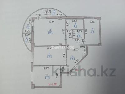 3-бөлмелі пәтер · 75 м² · 2/9 қабат, мкр Комсомольский 11, бағасы: 30.5 млн 〒 в Астане, Есильский р-н