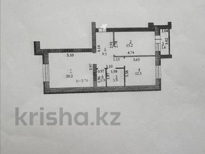2-комнатная квартира, 62.6 м², 1/5 этаж, Батыс-2 за 26.5 млн 〒 в Актобе