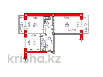 2-комнатная квартира · 51.2 м² · 4/5 этаж, Клочкова 64 — Шевченко за 45.5 млн ₸ в Алматы, Алмалинский р-н