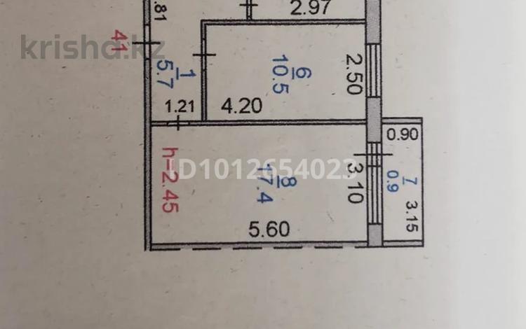 2-бөлмелі пәтер · 44 м², Маяковского — Кжби, бағасы: 18 млн ₸ в Костанае — фото 2