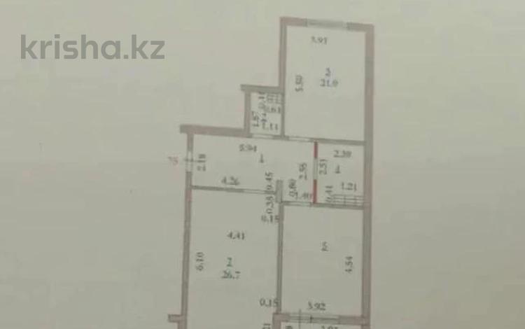2-комнатная квартира, 89.2 м², 7/9 этаж, мкр. Алтын орда за 24 млн 〒 в Актобе, мкр. Алтын орда — фото 2