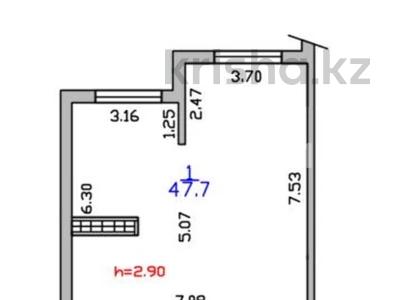 1-бөлмелі пәтер · 48 м² · 9 қабат, Қайрат ш/а., Сыбызгы 300, бағасы: 28 млн ₸ в Алматы, Турксибский р-н
