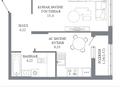 1-бөлмелі пәтер · 36.43 м² · 5/14 қабат, Пересечение ул. Калдаякова и ул. Жургенова, бағасы: ~ 20.8 млн ₸ в Астане — фото 4
