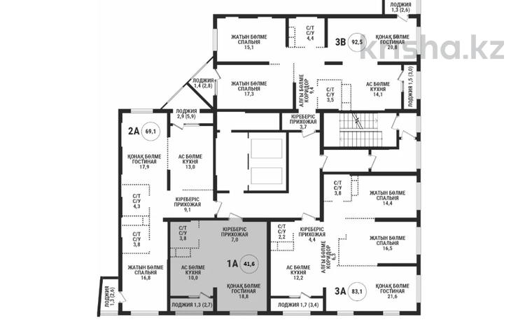 1-комнатная квартира · 41.6 м² · 8/16 этаж, Сатпаева 90/58 за 40 млн ₸ в Алматы, Бостандыкский р-н — фото 2