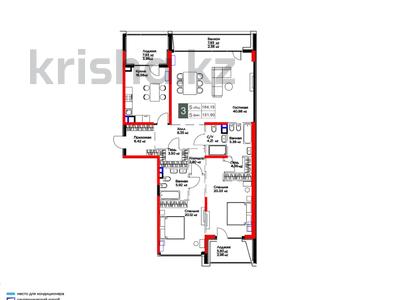 3-бөлмелі пәтер · 162.5 м² · 2/3 қабат, Оспанова 1а/11, бағасы: ~ 304.5 млн ₸ в Алматы, Медеуский р-н