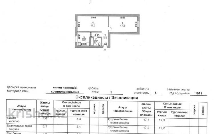 2-комнатная квартира · 47.2 м² · 1/5 этаж, 4 40 за 6.5 млн ₸ в Степногорске — фото 2