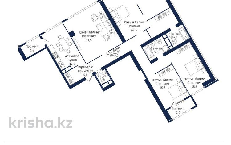 5-бөлмелі пәтер · 170 м² · 14/33 қабат, Аль-Фараби 9 блок 5г, бағасы: 143.8 млн ₸ в Алматы, Бостандыкский р-н — фото 2
