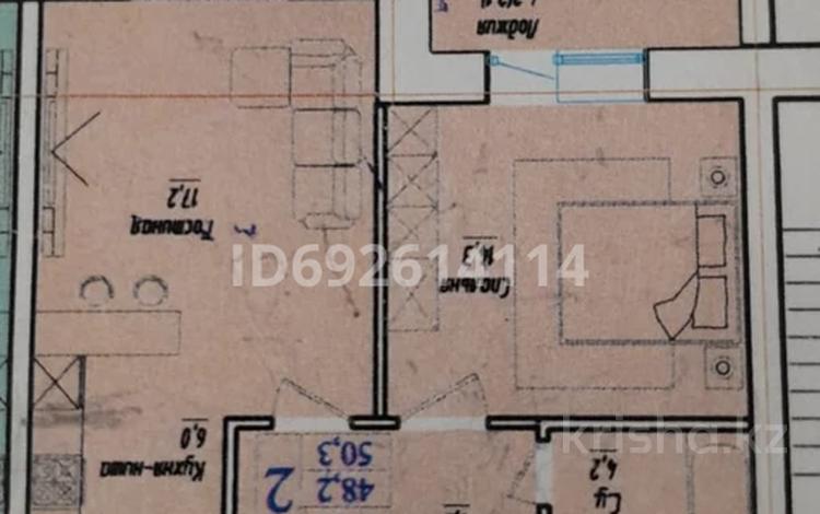 2-комнатная квартира, 50 м², 3/5 этаж, габдулина 27 за 11.8 млн 〒 в Кокшетау — фото 2