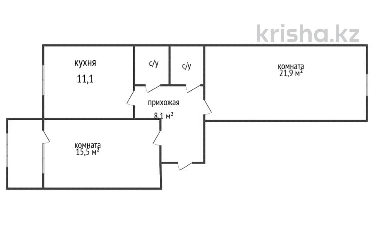 2-комнатная квартира · 63.2 м² · 2/5 этаж, Промышленная 50 за 27.5 млн ₸ в Костанае — фото 2