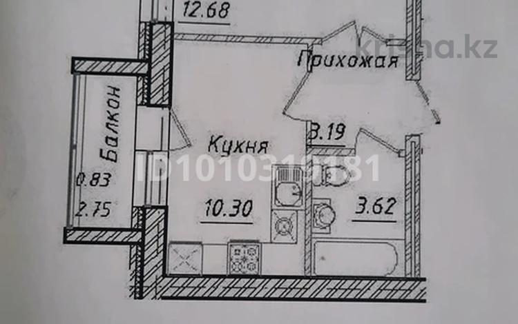 1-бөлмелі пәтер · 30.62 м² · 2/5 қабат, Кургальжинское шоссе 104, бағасы: 11 млн ₸ в Астане, Нура р-н — фото 2