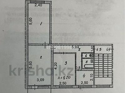3-комнатная квартира · 59.8 м² · 4/5 этаж, Расковой — Сатпаева , Пушкина за 18.5 млн 〒 в Жезказгане