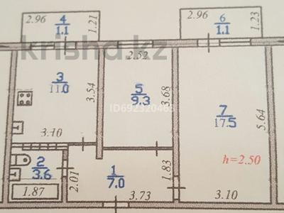 2-комнатная квартира, 50 м², 3/5 этаж, мкр Айнабулак-3 118 — Айнабулак 3 школа 110 за 29 млн 〒 в Алматы, Жетысуский р-н