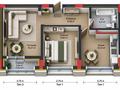 2-бөлмелі пәтер · 57 м² · 9/9 қабат, Тараз 8/3, бағасы: 39 млн ₸ в Астане, р-н Байконур