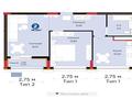 2-бөлмелі пәтер · 57 м² · 9/9 қабат, Тараз 8/3, бағасы: 39 млн ₸ в Астане, р-н Байконур — фото 12