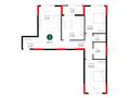 3-бөлмелі пәтер · 83.11 м², пр. Улы Дала, бағасы: ~ 43.6 млн ₸ в Астане, Нура р-н — фото 3