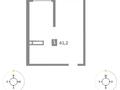 1-бөлмелі пәтер · 41.2 м² · 7/9 қабат, Шұғыла ш/а. 342/1 — Абая, бағасы: ~ 22.9 млн ₸ в Алматы, Наурызбайский р-н — фото 5