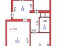 3-комнатная квартира · 60 м² · 5/5 этаж, Абая — кенесары за 25.5 млн ₸ в Астане, Сарыарка р-н — фото 2