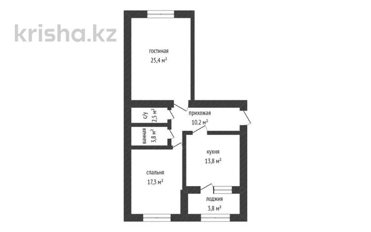 2-комнатная квартира, 74.9 м², 3/5 этаж, мкр. Алтын орда, Алтын Орда (бывш Батыс-2) за ~ 21.7 млн 〒 в Актобе, мкр. Алтын орда — фото 2