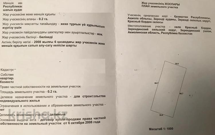 Жер телімі · 20 сотық, Красный кордон, бағасы: 8 млн ₸ в  — фото 2