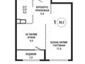 1-бөлмелі пәтер · 38.2 м² · 1/14 қабат, Манаса 109а — Абая, бағасы: 39 млн 〒 в Алматы, Бостандыкский р-н — фото 3