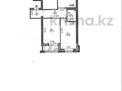 3-комнатная квартира · 98.1 м² · 9/9 этаж, Керей Жанибек Хандар 40 — Керей, Жанибек хандар за 85 млн ₸ в Астане, Есильский р-н