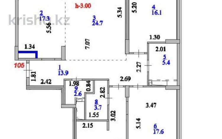 4-комнатная квартира · 118.9 м² · 13/18 этаж, Туран 39/3 за 137 млн 〒 в Астане, Нура р-н — фото 2