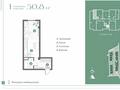 1-бөлмелі пәтер · 30.8 м² · 4/6 қабат, Райымбека 39г, бағасы: ~ 22.8 млн ₸ в Алматы, Ауэзовский р-н — фото 3