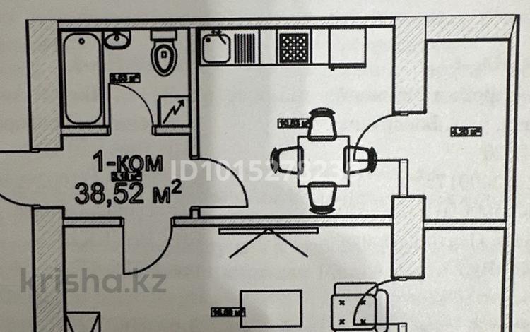 1-бөлмелі пәтер · 38.52 м² · 9/12 қабат, ​Улица Шамши Калдаяков, 46, бағасы: 17.5 млн ₸ в Астане, Сарайшык р-н — фото 2