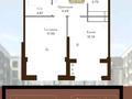 1-бөлмелі пәтер · 46.6 м² · 6/6 қабат, Чернышевского 24/1 — Льва Толстого, бағасы: 27.2 млн ₸ в Алматы, Турксибский р-н — фото 2