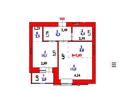 2-бөлмелі пәтер · 46.1 м² · 6/9 қабат, Шамши Калдаяков 51 — Новый вокзал,ЛРТ, бағасы: 30.5 млн ₸ в Астане, Сарайшык р-н — фото 20