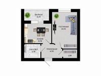 1-комнатная квартира, 38 м², 5/6 этаж, 39-й микрорайон 11 за 7.2 млн 〒 в Актау