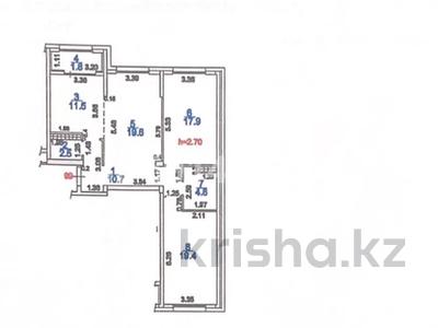 3-комнатная квартира, 88.2 м², 11/12 этаж, Коктерек 139 — Шугыла за 45 млн 〒 в Алматы, Наурызбайский р-н