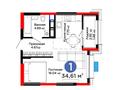 1-бөлмелі пәтер · 35 м² · 12/12 қабат, Калдаякова,ЖК 4Seasons Joy 30 — Калдаякова ,ЖК 4Seasons Joy,паркМеталлургов, бағасы: 20 млн ₸ в Шымкенте, Туран р-н — фото 3