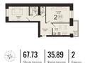 2-бөлмелі пәтер · 68 м² · 8/9 қабат, Б.Сокпакбаева 1 — Сарыарка, бағасы: 28 млн ₸ в Астане, Сарыарка р-н — фото 9