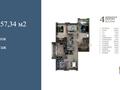 4-бөлмелі пәтер · 157 м² · 4/16 қабат, 15-ш/а., бағасы: 85 млн ₸ в Актау, 15-й мкр — фото 2