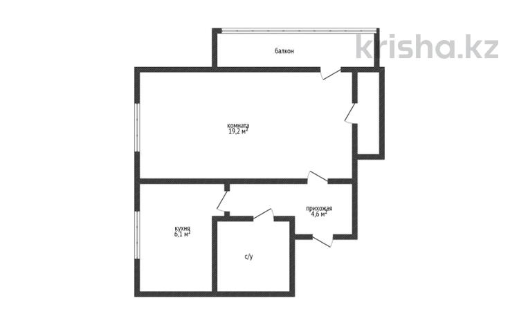 1-комнатная квартира · 34.8 м² · 8/9 этаж, текстильщиков 19 за 13 млн ₸ в Костанае — фото 2