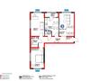 3-бөлмелі пәтер · 92 м² · 5/6 қабат, Бауыржана Момышулы 11/14а, бағасы: 78 млн ₸ в Алматы, Алатауский р-н
