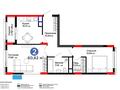 2-комнатная квартира · 60.62 м² · 7/9 этаж, Букетова 50/3 за 33 млн ₸ в Караганде, Казыбек би р-н
