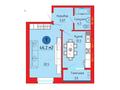 1-комнатная квартира · 46.2 м² · 2/4 этаж, Шапета Коспанова — район Старый аэропорт за ~ 11.1 млн ₸ в Уральске — фото 2