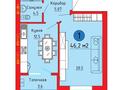 1-комнатная квартира · 46.2 м² · 2/4 этаж, Шапета Коспанова за ~ 12.5 млн ₸ в Уральске — фото 2