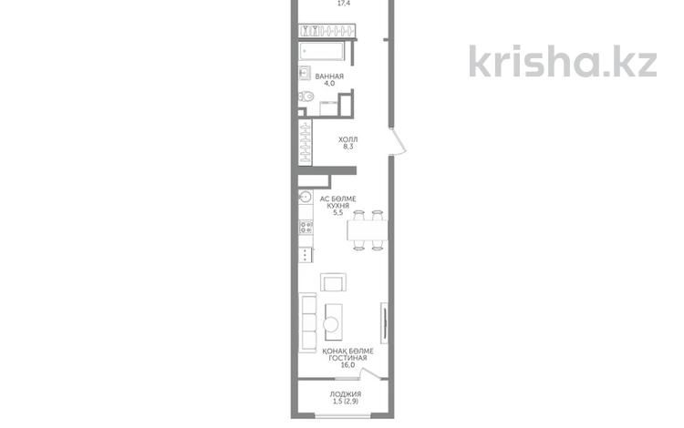 2-бөлмелі пәтер · 52.7 м² · 12/15 қабат, Райымбека 210/27 — Комиссию с покупателя не берём — все услуги для вас бесплатны⭐️⭐️, бағасы: ~ 35.6 млн ₸ в Алматы, Алмалинский р-н — фото 2