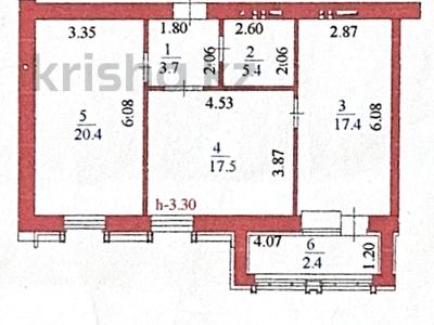 2-комнатная квартира · 68 м² · 2/8 этаж, Умай Ана 15 — Коргалжынское шоссе за 59.5 млн ₸ в Астане, Есильский р-н