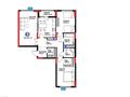 3-бөлмелі пәтер · 95.91 м² · 13/15 қабат, Сагадат Нурмагамбетов 14, бағасы: 63 млн ₸ в Астане, Алматы р-н
