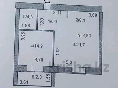 2-комнатная квартира · 58.5 м² · 9/10 этаж, Гагарина 24 за 21 млн ₸ в Кокшетау