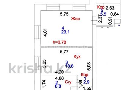 2-комнатная квартира · 67.8 м² · 6/6 этаж, Даулеткерей стр. 1а, стр. 3 за ~ 28.5 млн ₸ в Астане, Сарыарка р-н