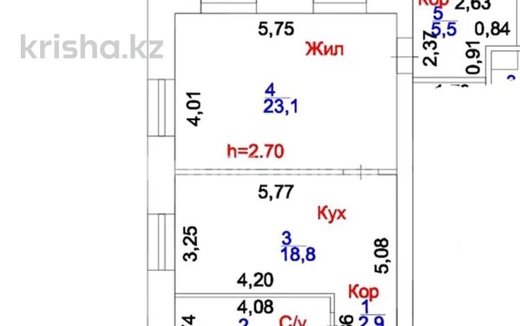 2-комнатная квартира · 67.8 м² · 6/6 этаж, Даулеткерей стр. 1а, стр. 3 за ~ 28.5 млн ₸ в Астане, Сарыарка р-н — фото 2