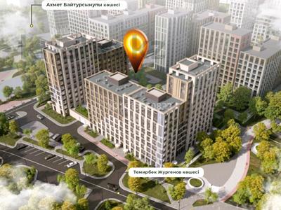 2-бөлмелі пәтер · 55 м² · 8/9 қабат, Байтурсынова 14/2 — Аллея Мыңжылдық, бағасы: 38 млн ₸ в Астане, Сарайшык р-н