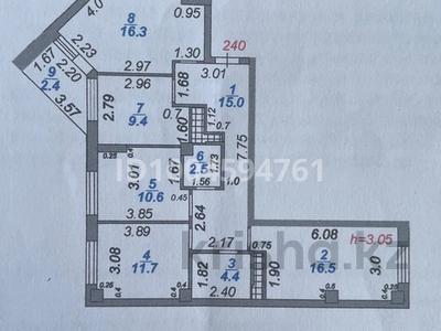 4-комнатная квартира · 88.8 м² · 6/20 этаж, мкр Юго-Восток, Камали Дюйсимбекова 44/2 — Камали Дюйсимбекова за 26.9 млн 〒 в Караганде, Казыбек би р-н