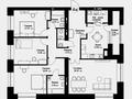 4-комнатная квартира, 131.48 м², 8/8 этаж, Аль-Фараби 35 — Онгарсынова за 75 млн 〒 в Астане, Есильский р-н — фото 3